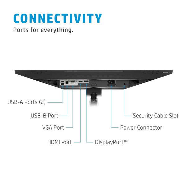 HP E24mv G4 60,5 cm (23.8") 1920 x 1080 Pixels Full HD Zwart, Zilver (169L0AA)