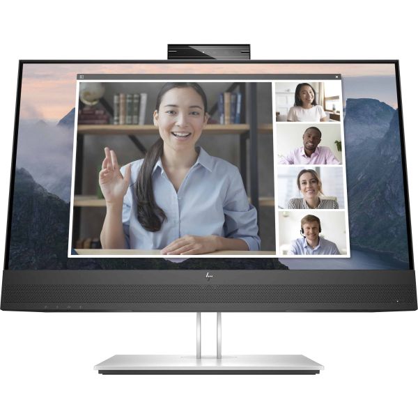 HP E24mv G4 60,5 cm (23.8") 1920 x 1080 Pixels Full HD Zwart, Zilver (169L0AA)