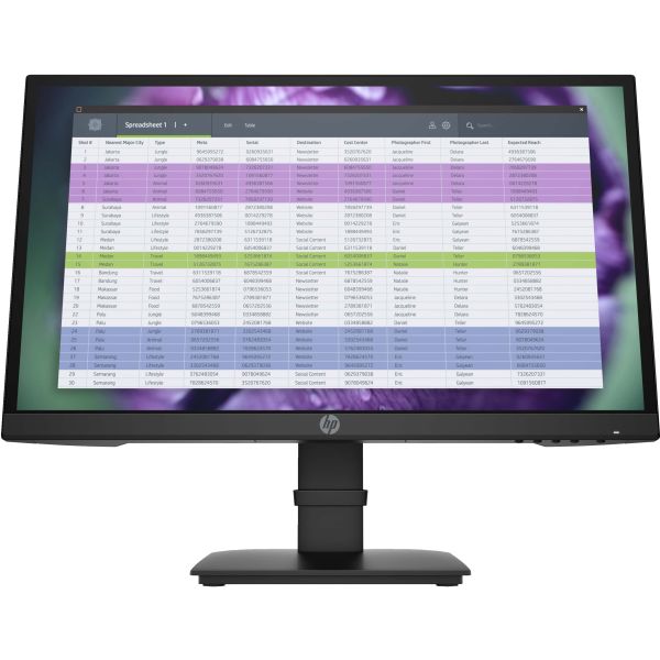 HP P22 G4 54,6 cm (21.5") 1920 x 1080 Pixels Full HD Zwart (1A7E4AA)