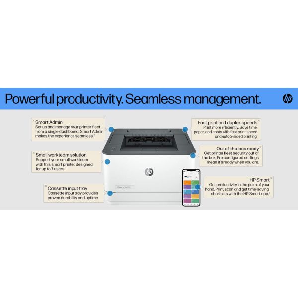 HP LaserJet Pro 3002dw printer, Zwart-wit, Printer voor Kleine en middelgrote ondernemingen, Print, Dubbelzijdig afdrukken (3G652F)