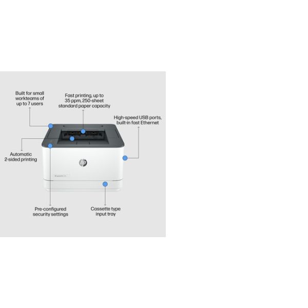 HP LaserJet Pro 3002dw printer, Zwart-wit, Printer voor Kleine en middelgrote ondernemingen, Print, Dubbelzijdig afdrukken (3G652F)