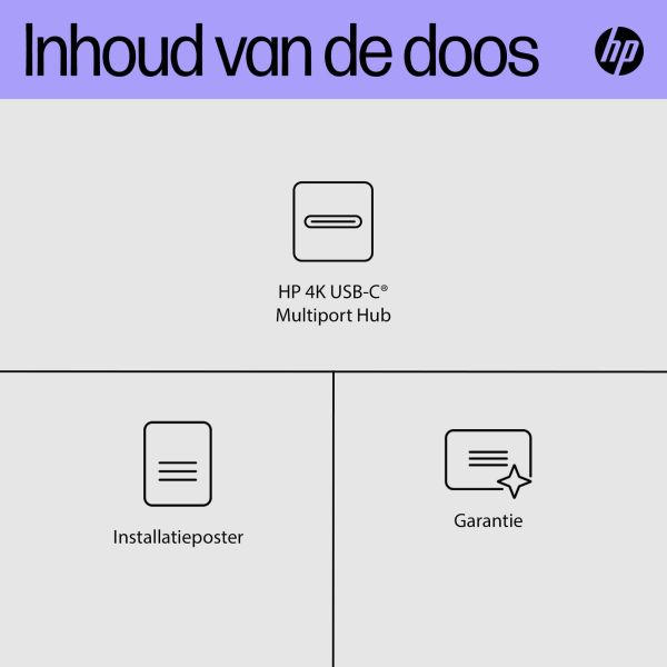 HP 4K USB-C Multiport Hub (6G843AA#ABB) HP 4K USB-C Multiport Hub (6G843AA#ABB)