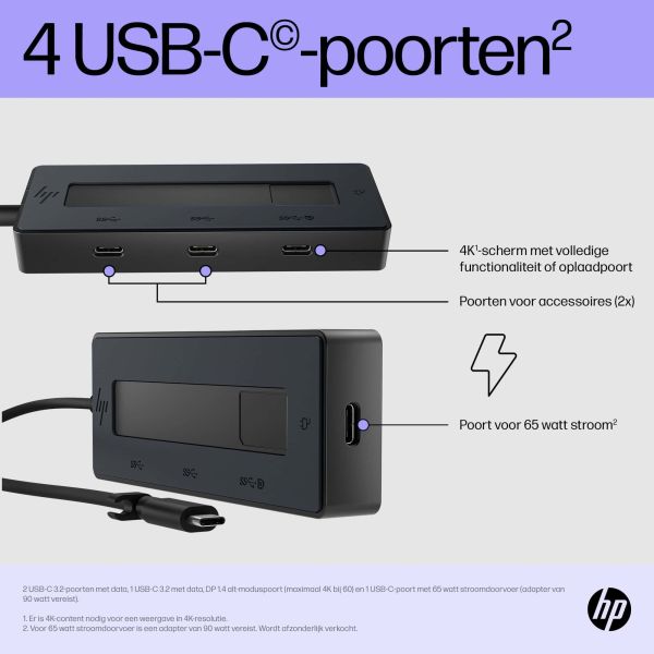 HP 4K USB-C Multiport Hub (6G843AA#ABB) HP 4K USB-C Multiport Hub (6G843AA#ABB)