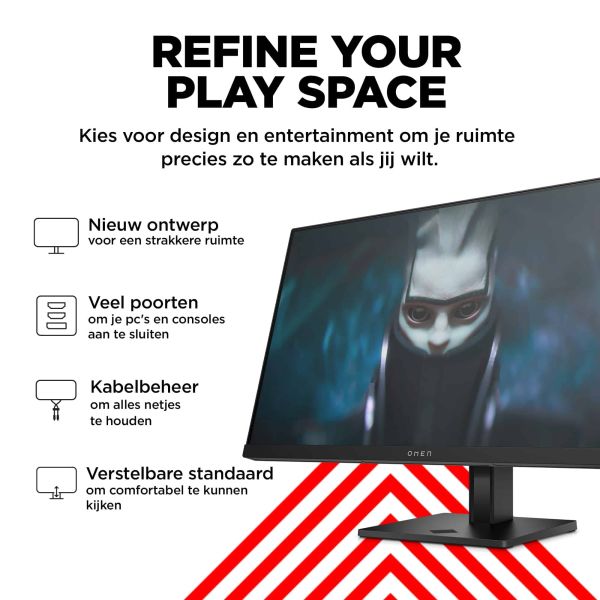 HP OMEN by HP 24 60,5 cm (23.8") 1920 x 1080 Pixels Full HD Zwart (780D9AA#ABB)