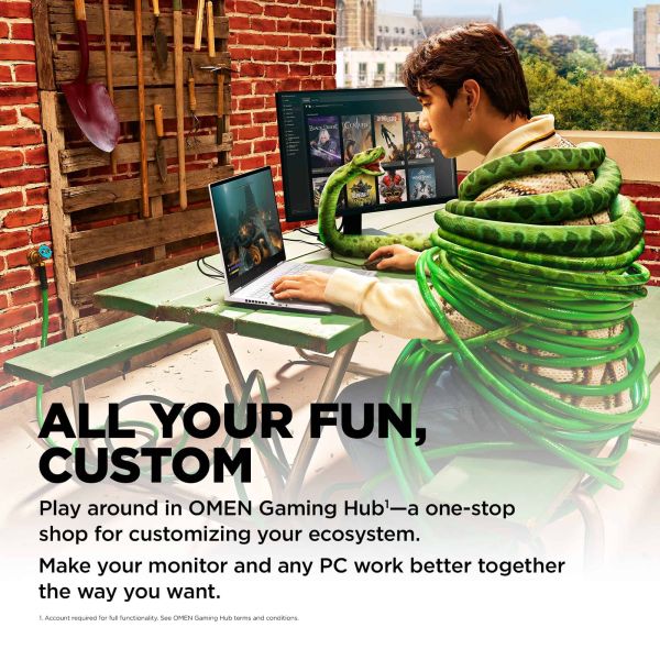 HP OMEN by HP 24 60,5 cm (23.8") 1920 x 1080 Pixels Full HD Zwart (780D9AA#ABB)