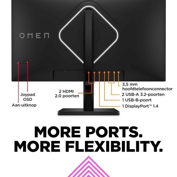 HP OMEN by HP 27qs 68,6 cm (27") 2560 x 1440 Pixels Quad HD Zwart (780J4AA#ABB)