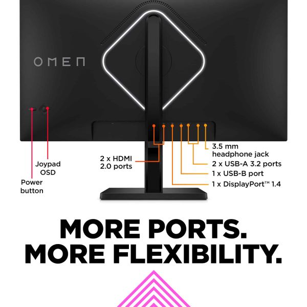 HP OMEN by HP 27qs 68,6 cm (27") 2560 x 1440 Pixels Quad HD Zwart (780J4AA#ABB)