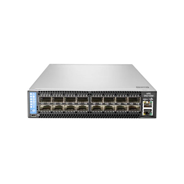 Hewlett Packard Enterprise SN2100M 100GbE 16QSFP28 ONIE Managed Fast Ethernet (10/100) 1U (R0P82A)
