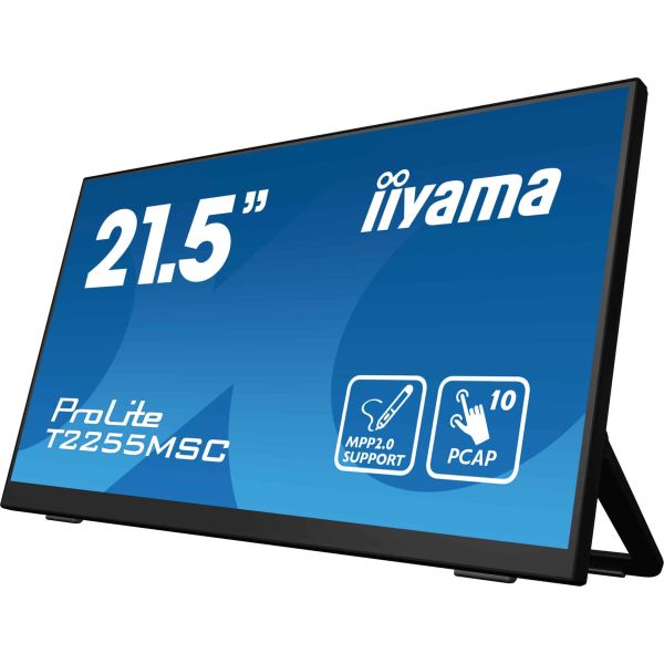 iiyama ProLite T2255MSC-B1 computer monitor 54,6 cm (21.5") 1920 x 1080 Pixels Full HD LCD Touchscreen Zwart (T2255MSC-B1)