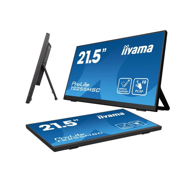 iiyama ProLite T2255MSC-B1 computer monitor 54,6 cm (21.5") 1920 x 1080 Pixels Full HD LCD Touchscreen Zwart (T2255MSC-B1)