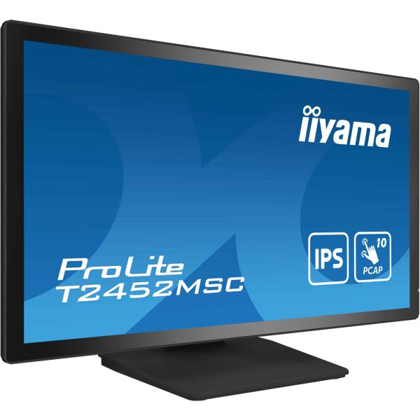 iiyama ProLite T2452MSC-B1 computer monitor 60,5 cm (23.8") 1920 x 1080 Pixels Full HD LCD Touchscreen Multi-gebruiker Zwart (T2452MSC-B1)
