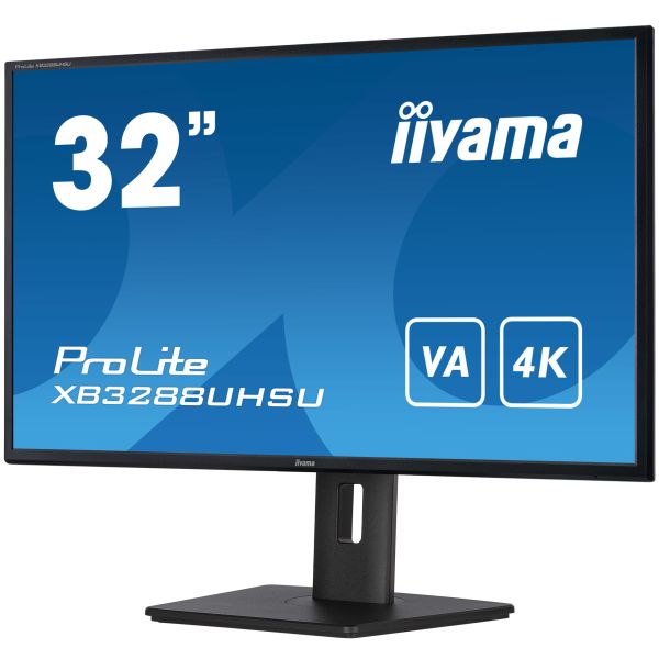 iiyama ProLite XB3288UHSU-B5 computer monitor 80 cm (31.5") 3840 x 2160 Pixels 4K Ultra HD LCD Zwart (XB3288UHSU-B5) iiyama ProLite XB3288UHSU-B5 computer monitor 80 cm (31.5") 3840 x 2160 Pixels 4K Ultra HD LCD Zwart (XB3288UHSU-B5)