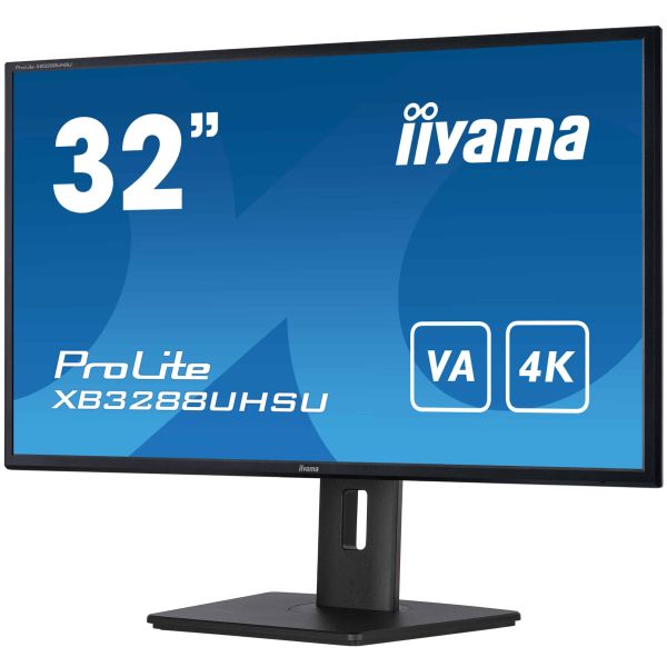 iiyama ProLite XB3288UHSU-B5 computer monitor 80 cm (31.5") 3840 x 2160 Pixels 4K Ultra HD LCD Zwart (XB3288UHSU-B5)