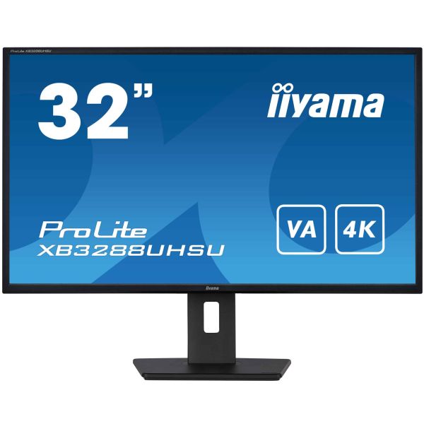 iiyama ProLite XB3288UHSU-B5 computer monitor 80 cm (31.5") 3840 x 2160 Pixels 4K Ultra HD LCD Zwart (XB3288UHSU-B5)