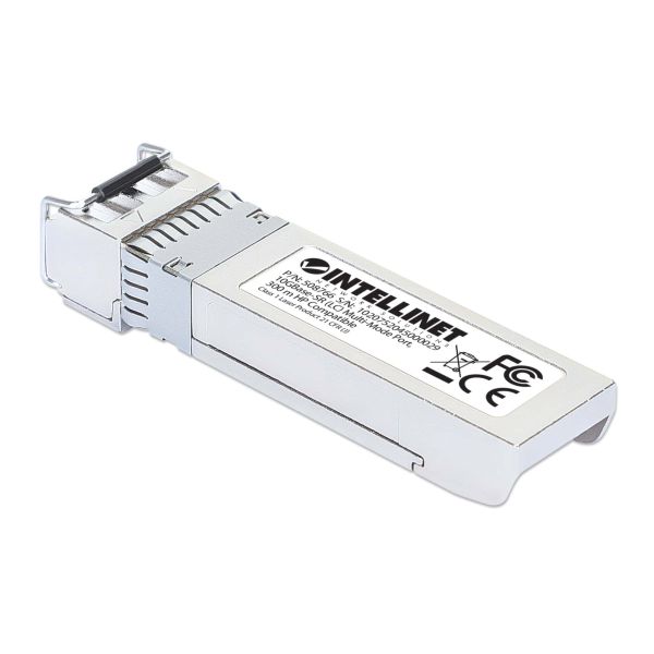 Intellinet Netwerk transceiver 10G SFP+, 10GBase-SR (LC) multi-mode, 300 m, 850 nm, HPE-compatibel, equivalent aan HPE J9150A/J9150D/JD092A/JD092B, 3 jaar garantie (508766) Intellinet Netwerk transceiver 10G SFP+, 10GBase-SR (LC) multi-mode, 300 m, 850 nm, HPE-compatibel, equivalent aan HPE J9150A/J9150D/JD092A/JD092B, 3 jaar garantie (508766)