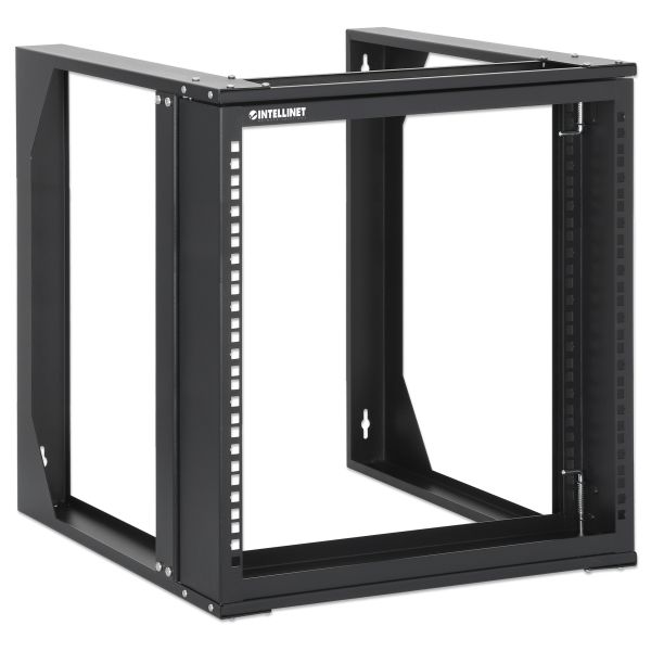 Intellinet 19" open frame rack voor wandmontage, 9U, scharnierend voorframe, 2-post uitvoering, diepte 17,7", bouwpakket, zwart RAL 9004 (716185) Intellinet 19" open frame rack voor wandmontage, 9U, scharnierend voorframe, 2-post uitvoering, diepte 17,7", bouwpakket, zwart RAL 9004 (716185)