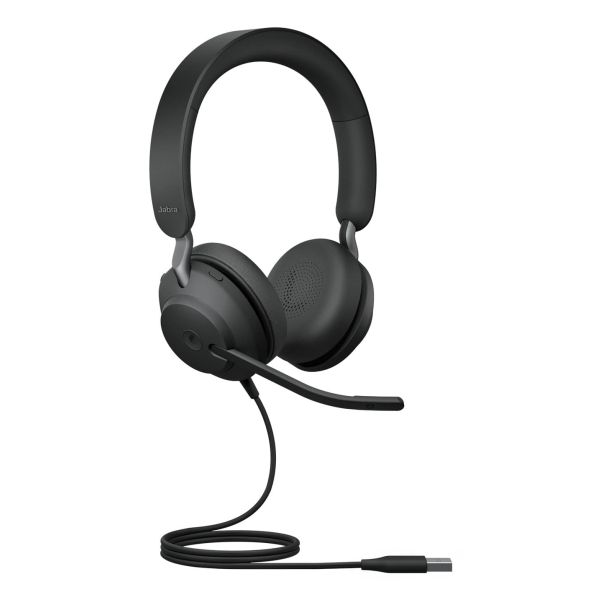 Jabra Evolve2 40 SE Headset Bedraad Hoofdband Oproepen/muziek USB Type-C / USB Type-A Zwart (24189-999-999) Jabra Evolve2 40 SE Headset Bedraad Hoofdband Oproepen/muziek USB Type-C / USB Type-A Zwart (24189-999-999)