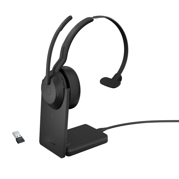 Jabra Evolve2 55 Headset Bedraad en draadloos Hoofdband Kantoor/callcenter Bluetooth Oplaadhouder Zwart (25599-889-989) Jabra Evolve2 55 Headset Bedraad en draadloos Hoofdband Kantoor/callcenter Bluetooth Oplaadhouder Zwart (25599-889-989)