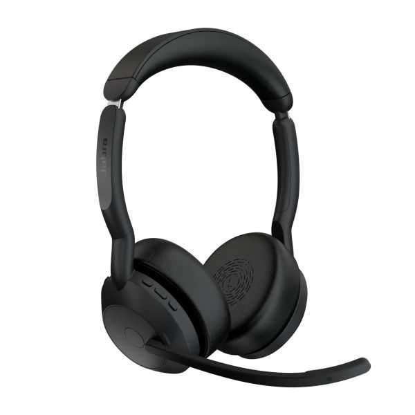 Jabra Evolve2 55 Headset Bedraad en draadloos Hoofdband Kantoor/callcenter Bluetooth Oplaadhouder Zwart (25599-989-989)