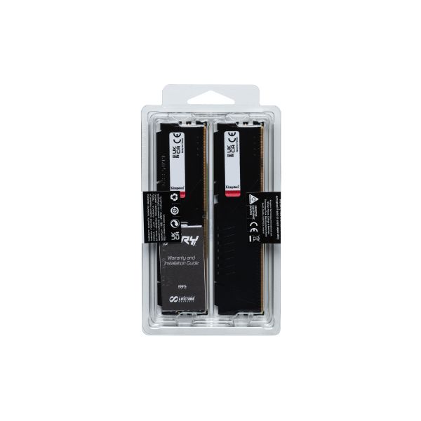 Kingston Technology FURY Beast 128GB 5200MT/s DDR5 CL40 DIMM (set van 4) Black XMP (KF552C40BBK4-128)