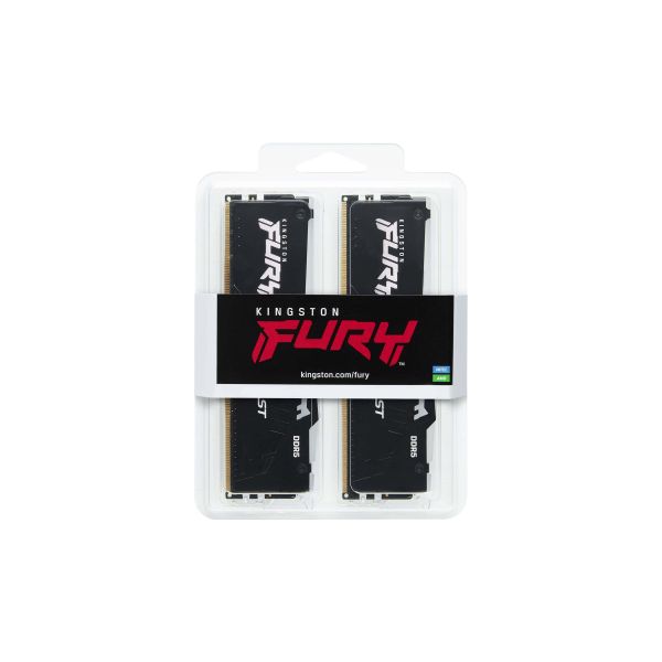 Kingston Technology FURY Beast 128GB 5600MT/s DDR5 CL40 DIMM (Kit van 4) RGB XMP (KF556C40BBAK4-128) 2/2 Kingston Technology FURY Beast 128GB 5600MT/s DDR5 CL40 DIMM (Kit van 4) RGB XMP