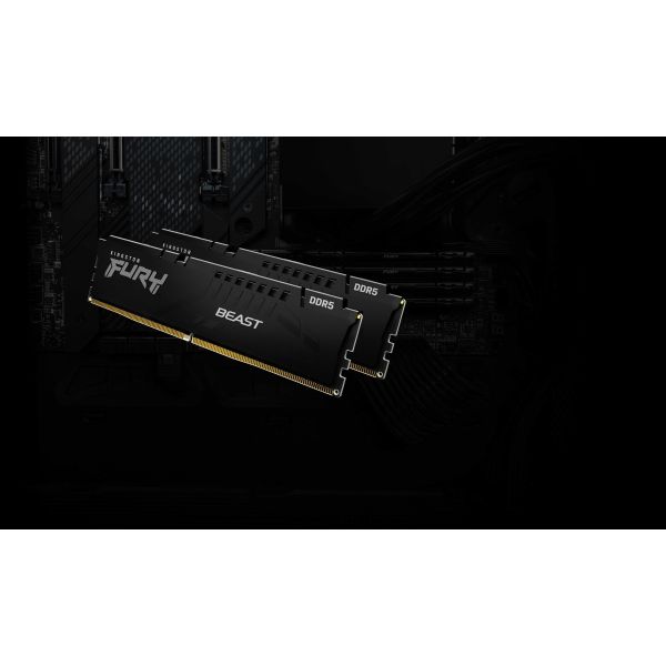 Kingston Technology FURY 128GB 5600MT/s DDR5 CL40 DIMM (set van 4) Beast Black XMP (KF556C40BBK4-128)
