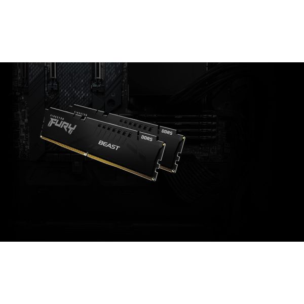Kingston Technology FURY Beast 64GB 5600MT/s DDR5 CL40 DIMM (set van 4) Black XMP (KF556C40BBK4-64) Kingston Technology FURY Beast 64GB 5600MT/s DDR5 CL40 DIMM (set van 4) Black XMP