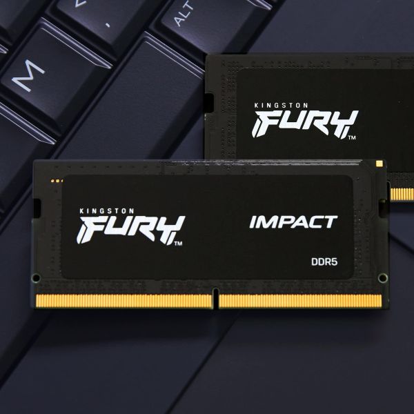 Kingston Technology FURY 32GB 6000MT/s DDR5 CL38 SODIMM (set van 2) Impact XMP (KF560S38IBK2-32) Kingston Technology FURY 32GB 6000MT/s DDR5 CL38 SODIMM (set van 2) Impact XMP