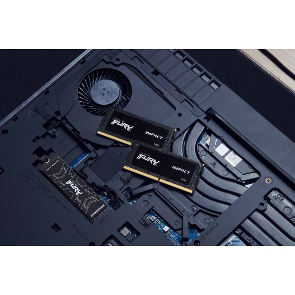 Kingston Technology FURY 16GB 6400MT/s DDR5 CL38 SODIMM Impact XMP (KF564S38IB-16)