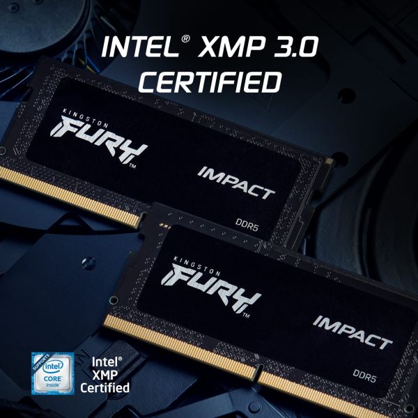 Kingston Technology FURY 16GB 6400MT/s DDR5 CL38 SODIMM Impact XMP (KF564S38IB-16)