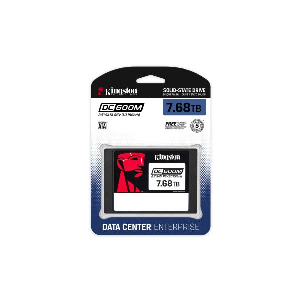 Kingston Technology 7680G DC600M (gemengd gebruik) 2,5 inch Enterprise SATA SSD (SEDC600M/7680G) 16/16 Kingston Technology 7680G DC600M (gemengd gebruik) 2,5 inch Enterprise SATA SSD (SEDC600M/7680G)