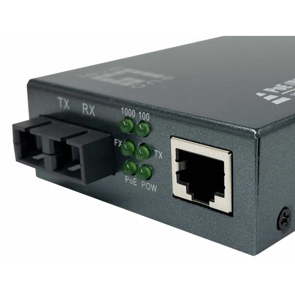 LevelOne GVT-2013 netwerk media converter 1000 Mbit/s 850 nm Multimode Grijs (GVT-2013)