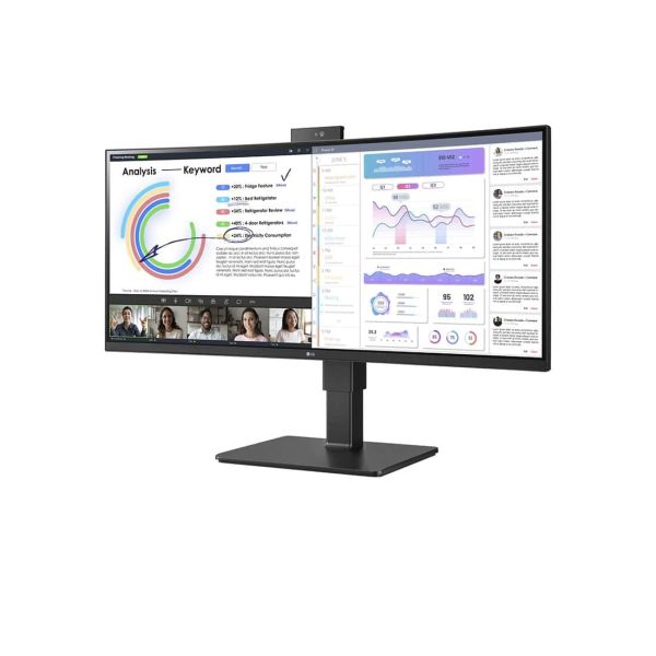 LG 34BQ77QC-B computer monitor 86,4 cm (34") 3440 x 1440 Pixels UltraWide Dual Quad HD LCD Zwart (34BQ77QC-B.AEU)