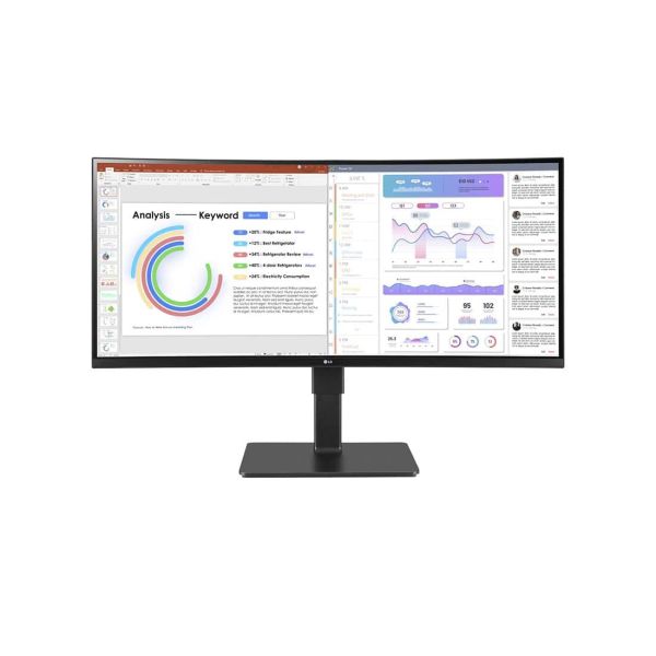 LG 34BQ77QC-B computer monitor 86,4 cm (34") 3440 x 1440 Pixels UltraWide Dual Quad HD LCD Zwart (34BQ77QC-B.AEU)