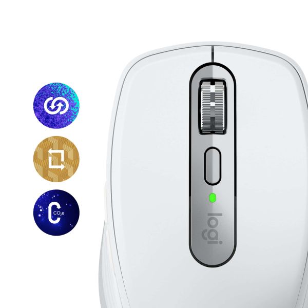 Logitech MX Anywhere 3S muis Kantoor Rechtshandig RF-draadloos + Bluetooth Laser 8000 DPI (910-006930)