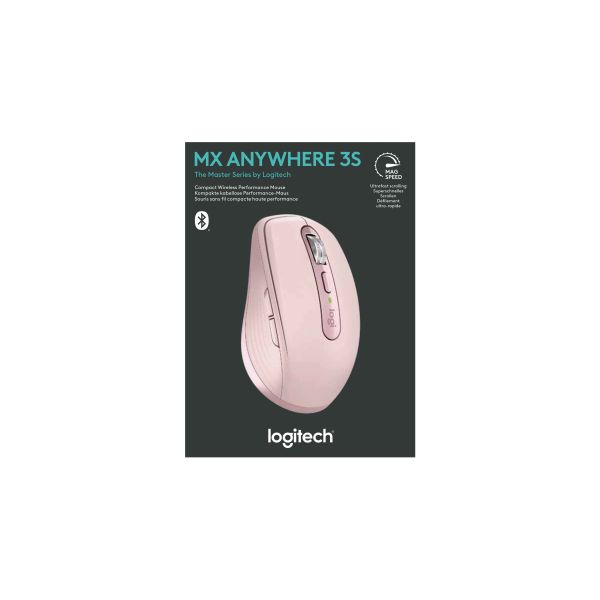 Logitech MX Anywhere 3S muis Kantoor Rechtshandig RF-draadloos + Bluetooth Laser 8000 DPI (910-006931)