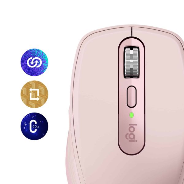 Logitech MX Anywhere 3S muis Kantoor Rechtshandig RF-draadloos + Bluetooth Laser 8000 DPI (910-006931)