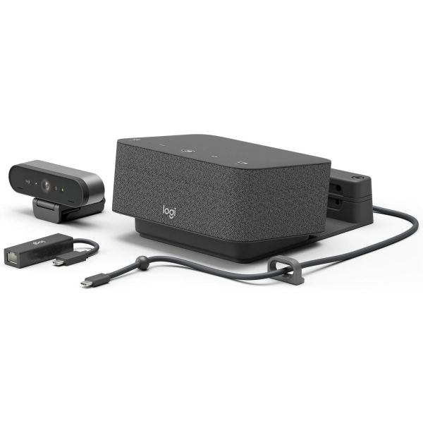Logitech Logi Dock Focus Room kit Teams video conferencing systeem 1 persoon/personen Gepersonaliseerde videovergaderingssysteem (991-000464)