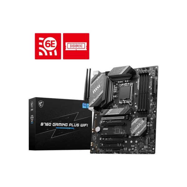 MSI B760 GAMING PLUS WIFI moederbord Intel B760 LGA 1700 ATX (7D98-007R) MSI B760 GAMING PLUS WIFI moederbord Intel B760 LGA 1700 ATX (7D98-007R)