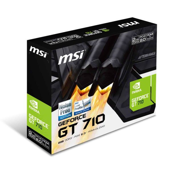 MSI V809-2000R videokaart NVIDIA GeForce GT 710 2 GB GDDR3 (GT 710 2GD3H LP)