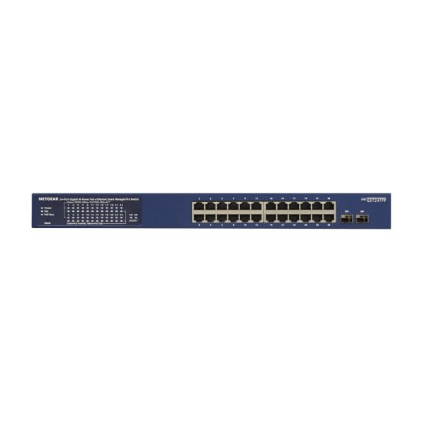 NETGEAR GS724TP-300EUS netwerk-switch Managed L2/L3/L4 Gigabit Ethernet (10/100/1000) Power over Ethernet (PoE) Blauw (GS724TP-300EUS) NETGEAR GS724TP-300EUS netwerk-switch Managed L2/L3/L4 Gigabit Ethernet (10/100/1000) Power over Ethernet (PoE) Blauw (GS724TP-300EUS)