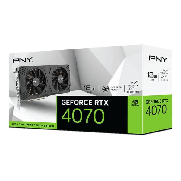 PNY VCG407012DFXPB1 videokaart NVIDIA GeForce RTX 4070 12 GB GDDR6X (VCG407012DFXPB1)