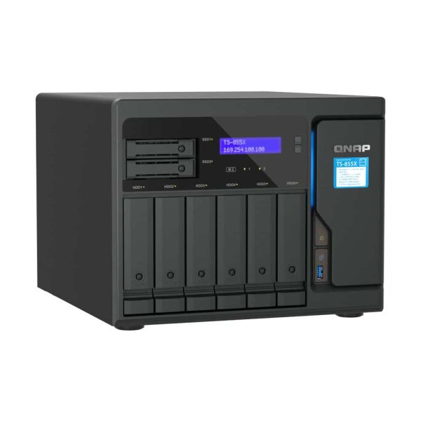 QNAP TS-855X SAN Tower Ethernet LAN Zwart C5125 (TS-855X-8G)
