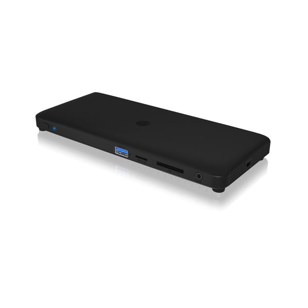 ICY BOX IB-DK2416-C notebook dock & poortreplicator Bedraad Zwart (IB-DK2416-C)