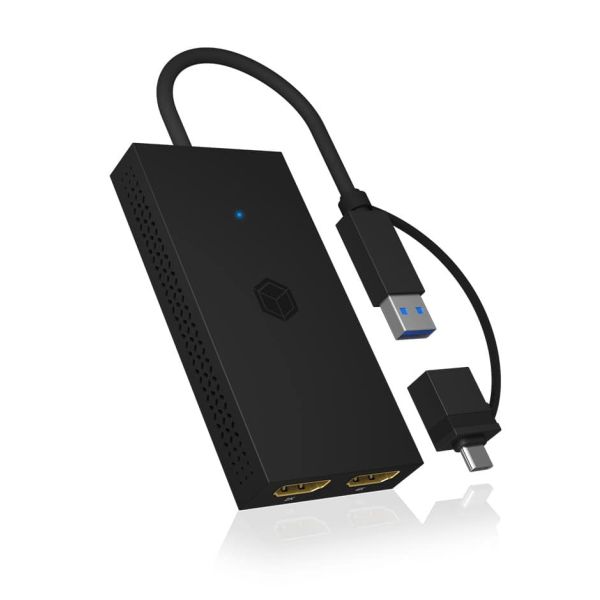 ICY BOX IB-SPL1029AC USB grafische adapter 3840 x 2160 Pixels Zwart (IB-SPL1029AC)