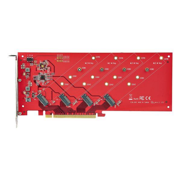StarTech.com QUAD-M2-PCIE-CARD-B interfacekaart/-adapter Intern M.2 (QUAD-M2-PCIE-CARD-B)