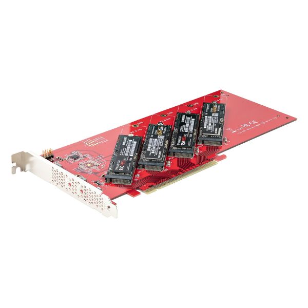 StarTech.com QUAD-M2-PCIE-CARD-B interfacekaart/-adapter Intern M.2 (QUAD-M2-PCIE-CARD-B)