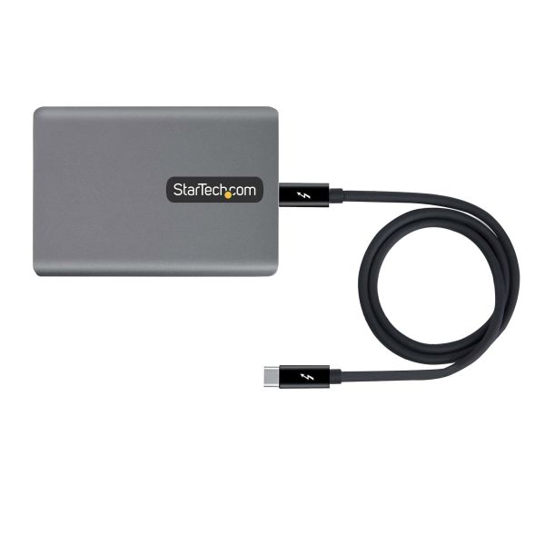StarTech.com Thunderbolt 3 naar Ethernet Adapter, 10GbE Adapter, Multi-Gigabit, Thunderbolt 3 naar RJ45 Netwerk Adapter, 10GBASE-T/5-2.5GBASE-T NIC, 10G Netwerk Adapter met TB3 Gecertificeerde Kabel, Win/Mac (TB310G2)