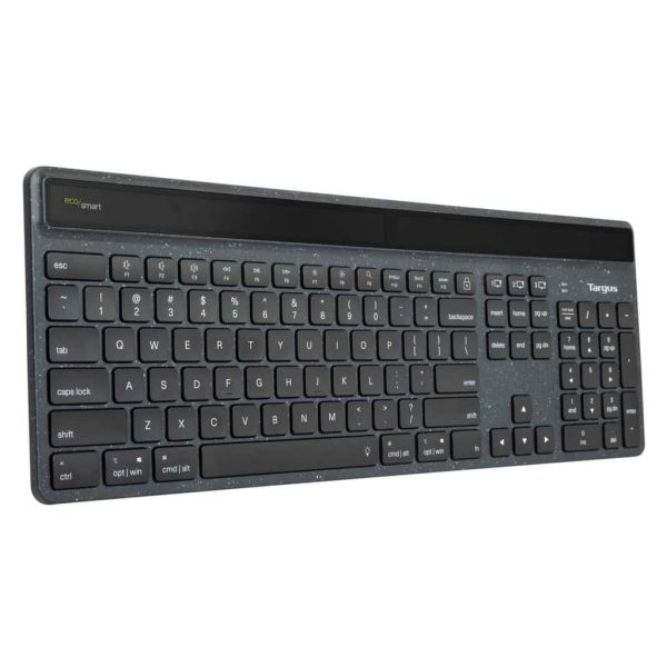 Targus Sustainable Energy Harvesting EcoSmart toetsenbord Bluetooth QWERTY Scandinavisch Zwart (AKB868NO)