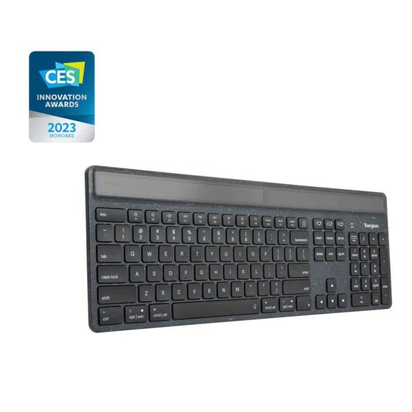 Targus Sustainable Energy Harvesting EcoSmart toetsenbord Bluetooth QWERTY Scandinavisch Zwart (AKB868NO)